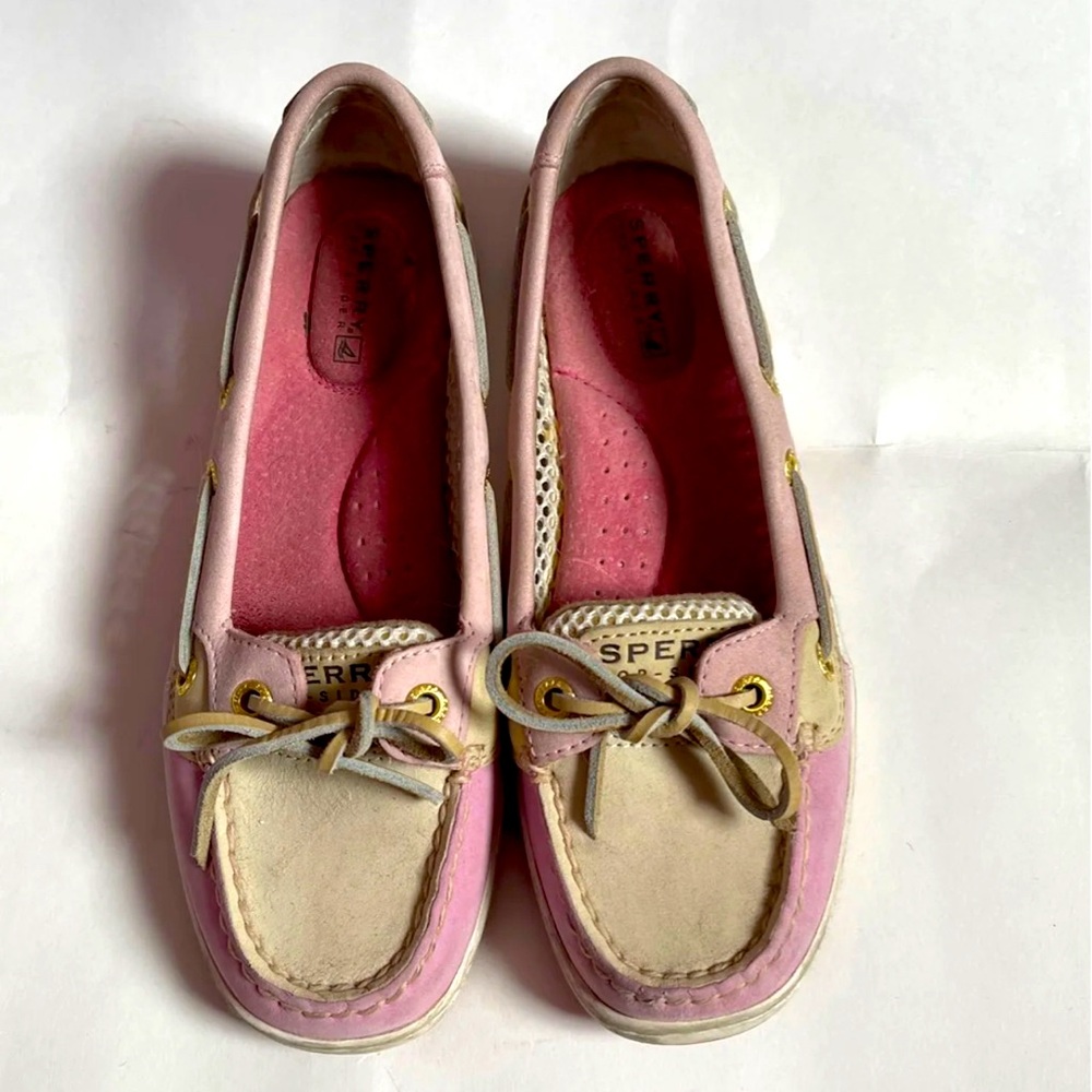 Sperry Top Sider Pink and Cream Size 5